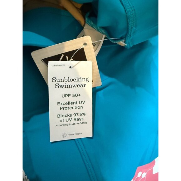 L.L.Bean New Swim Skirt Size 12 Teal Blue Sunblocking 13" Swim Bottom UPF 50 - Picture 6 of 9